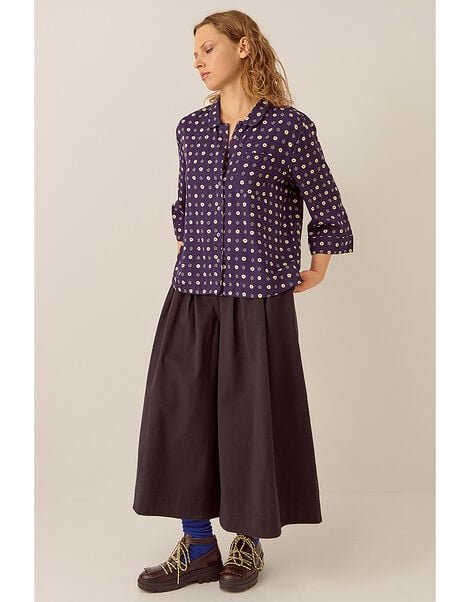 East Aimi Printed Shirt, Blue (NAVY), large