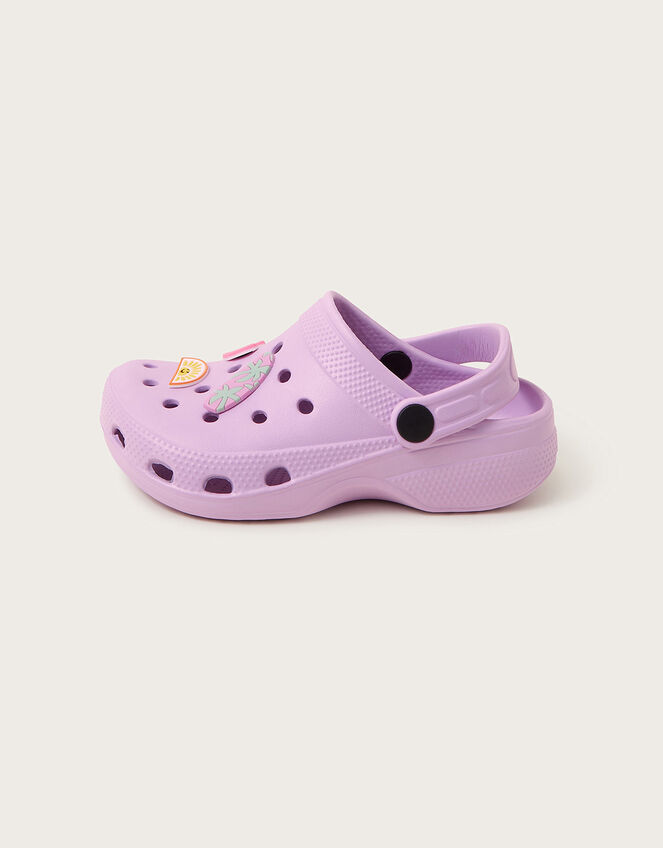 Heart Clogs, Purple (LILAC), large