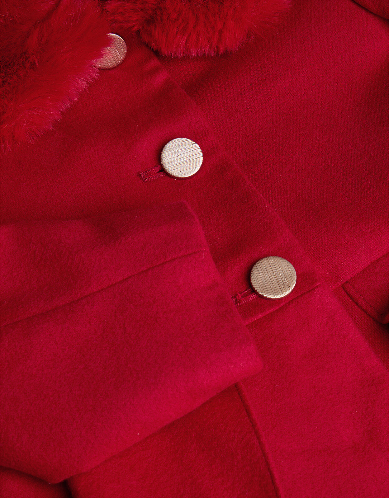 Red skirted coat on sale