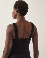 Alicia Rib Tankini Top, Black (BLACK), large