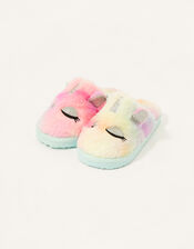 Unicorn Ombre Fluffy Slippers, Multi (MULTI), large