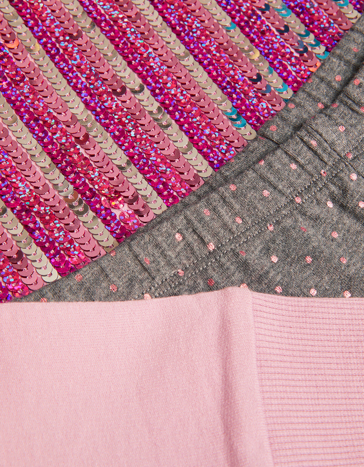 Sequin Hoodie and Leggings Set Pink