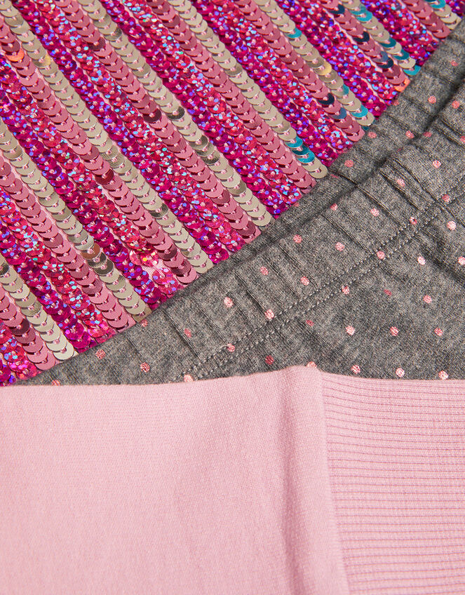Sequin Hoodie and Leggings Set, Pink (PINK), large