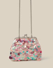 Sequin Clip Frame Bag, , large