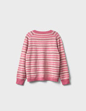 East Becky Alpaca and Cashmere Fairisle Jumper, Pink (PINK), large