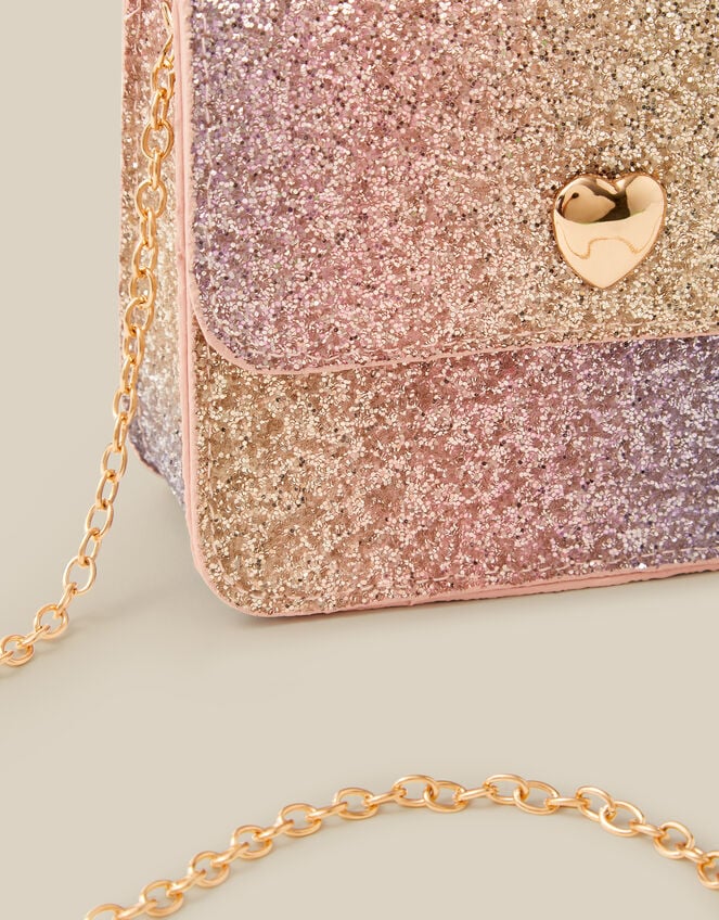 Ombr&eacute; Glitter Crossbody Bag, , large