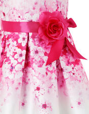 Sakura Blossom Ivory Floral Dress, Ivory (IVORY), large