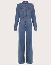 Etta Wide-Leg Jumpsuit, Blue (DENIM BLUE), large