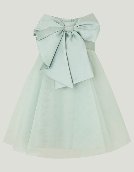 Baby Bonnie Bow Dress, Green (SAGE), large