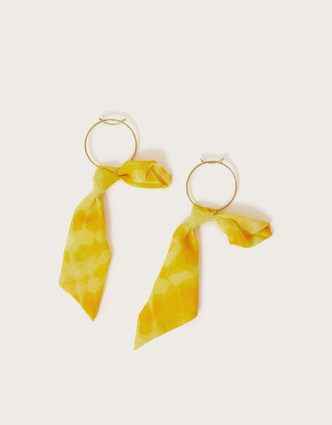 Large Scarf Hoop Earrings, , large
