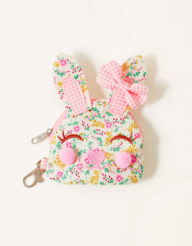 Gingham Ears Bunny Purse, , large