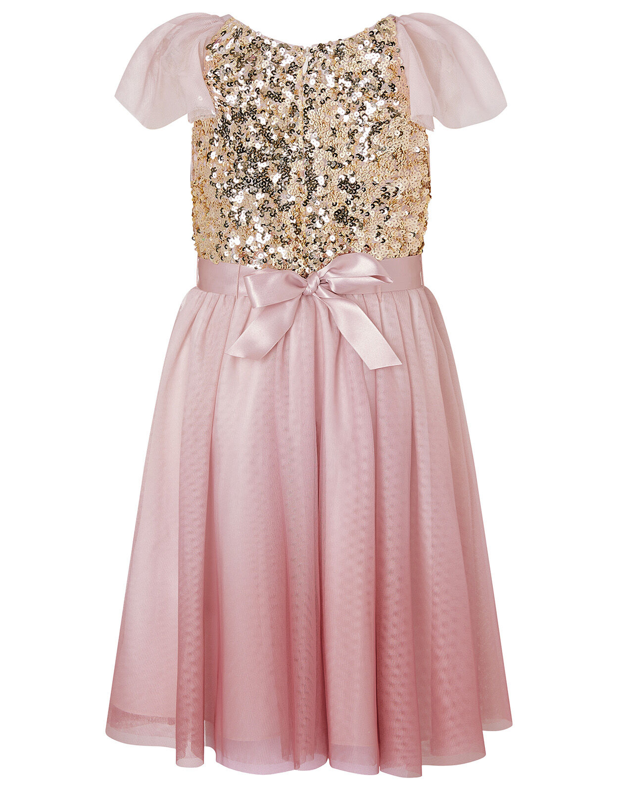 pink ombre sequin dress