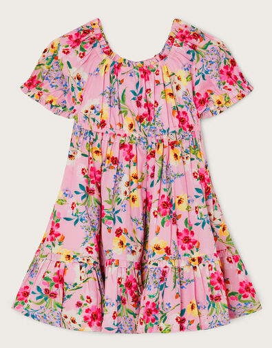 Baby Ditsy Floral Print Dress Pink, Pink (PINK), large