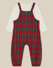 Newborn London Guard Check Top & Dungarees Set, Red (RED), large