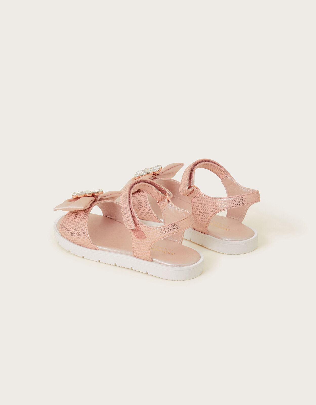 Sequin bow slides deals