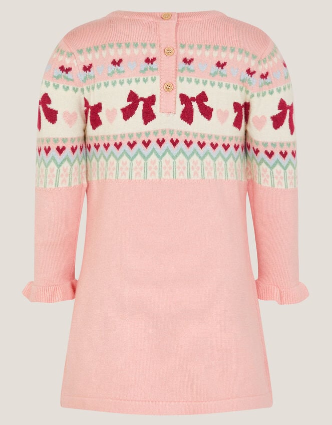 Baby Bear Pocket Knit Dress, Pink (PINK), large