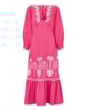 East Karyta Embroidered Maxi Dress, Pink (PINK), large