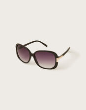 Metal Detail Square Sunglasses, , large