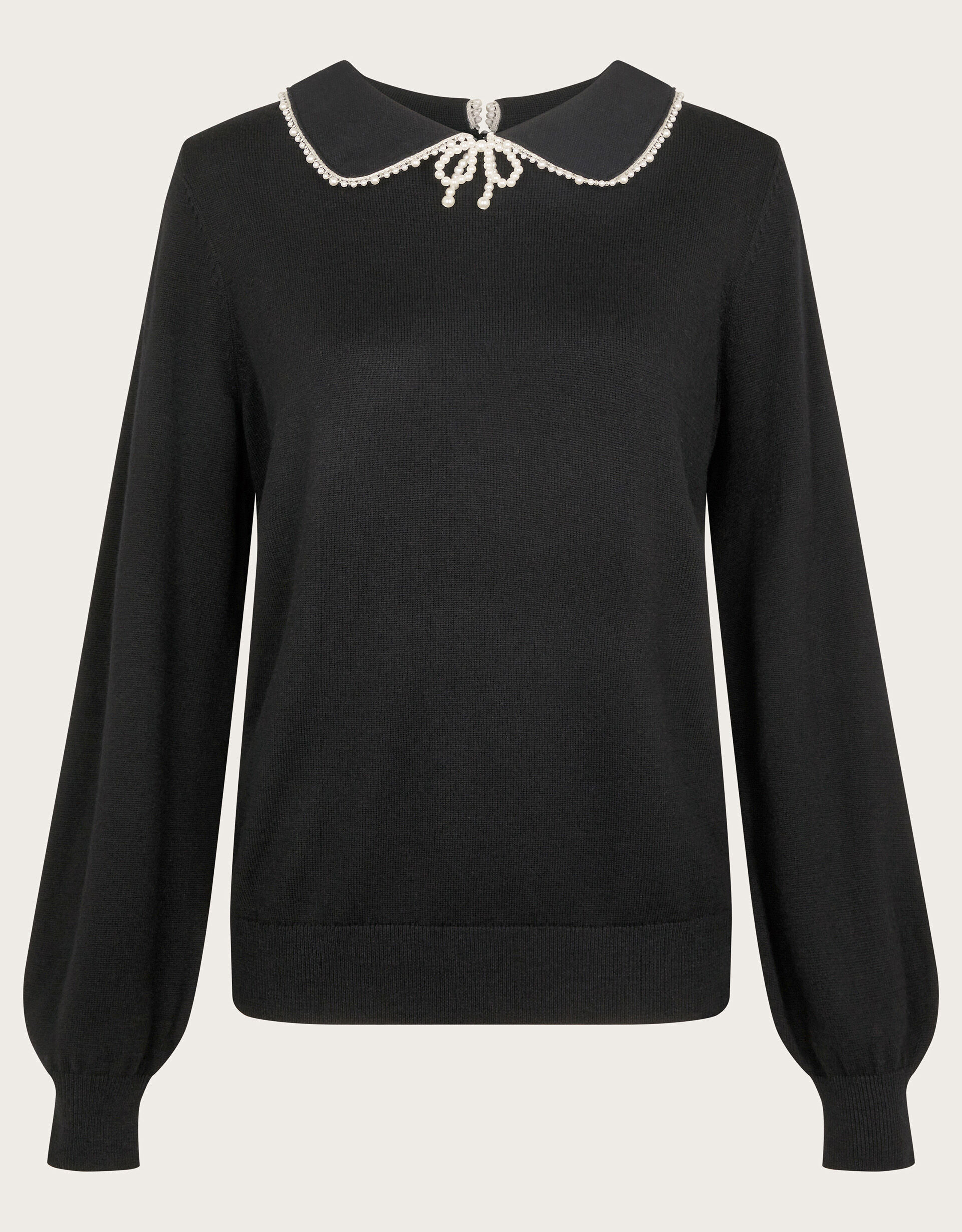 Clara Collar Jumper Black
