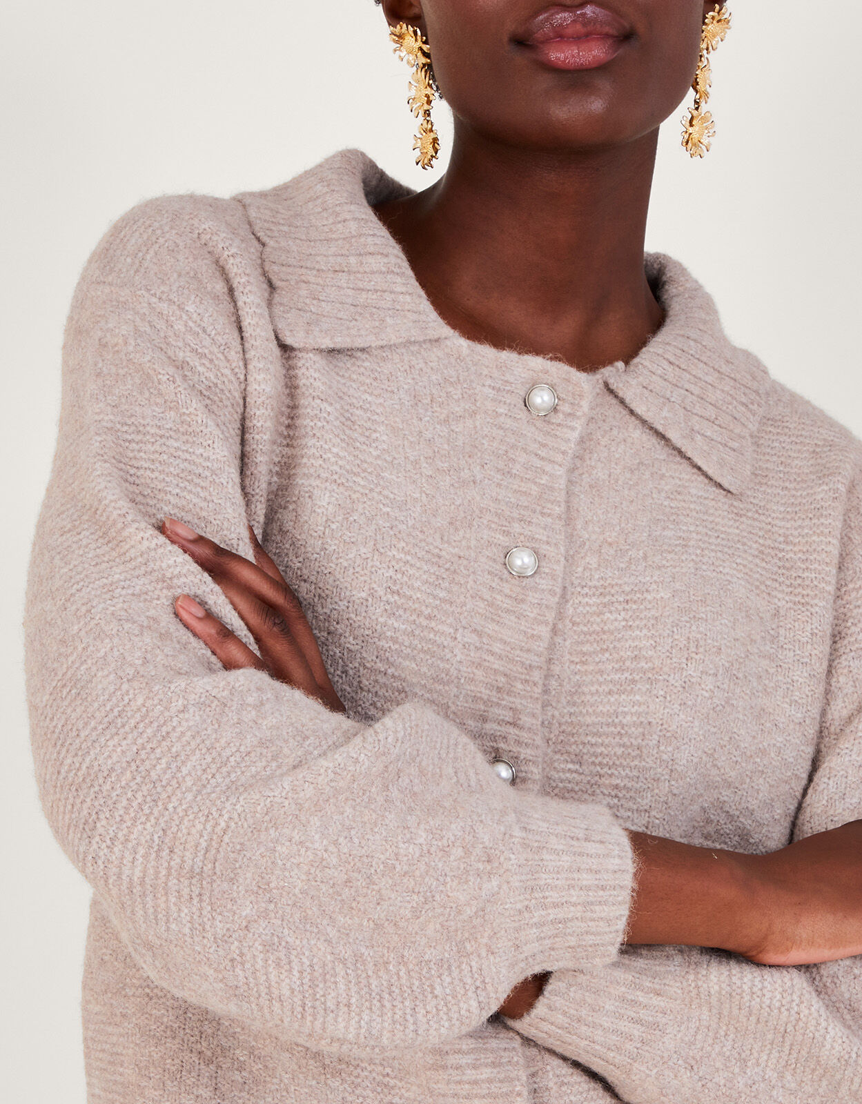 Collared cardigan store womens