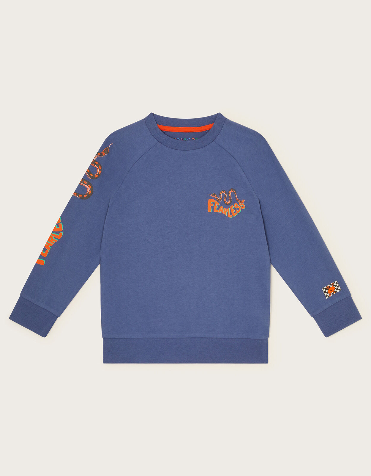 Fearless Long Sleeve T Shirt Blue
