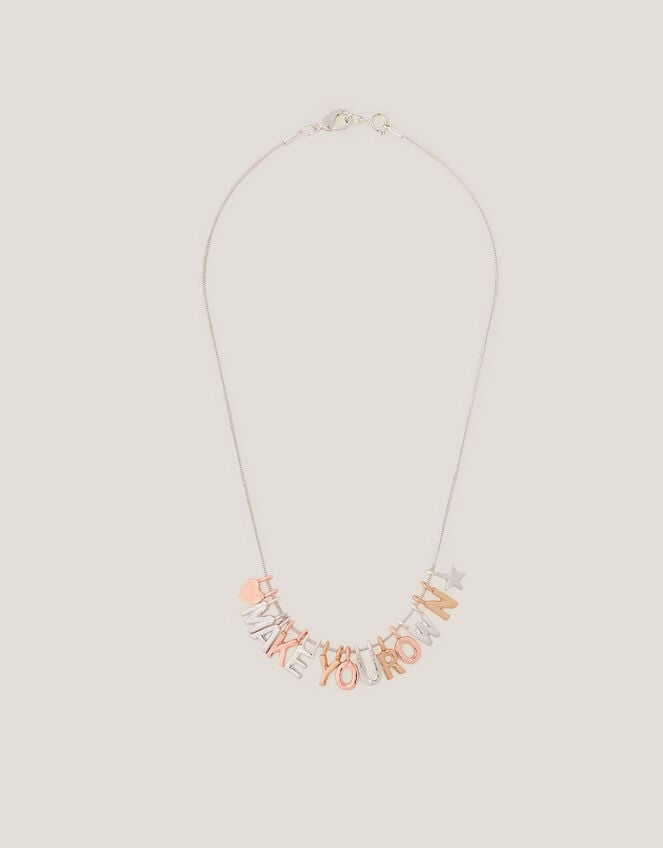 Make Your Own Letter Charm Necklace Set, , large