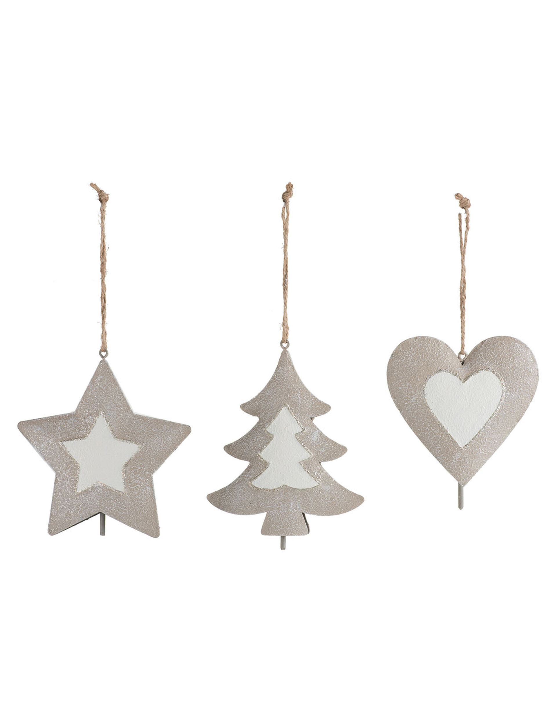 Heart, Tree and Star Decoration Set, , large
