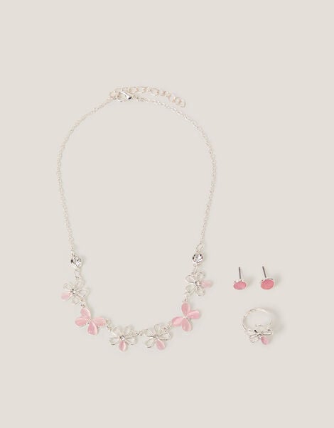Floral Butterfly Jewellery Set, , large