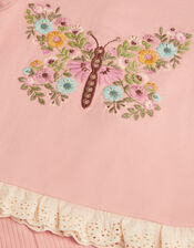 Baby Embroidered Butterfly Top & Leggings Set, Pink (PINK), large