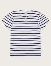 Ciao Bella Stripe T-Shirt, Ivory (IVORY), large