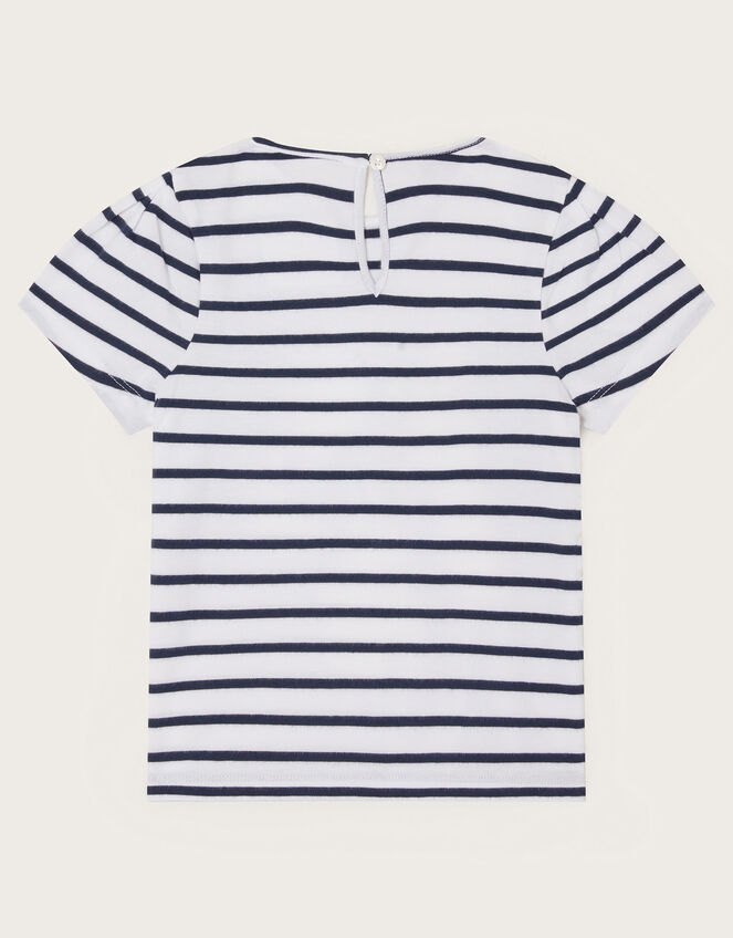 Ciao Bella Stripe T-Shirt, Ivory (IVORY), large