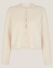 Paula Pearl Embellished Cardigan, Ivory (IVORY), large