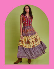 Maison Hotel Eugenie Mixed Print Maxi Dress, Multi (MULTI), large