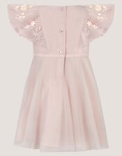Baby Oelene Embroidered Party Dress, Pink (PALE PINK), large
