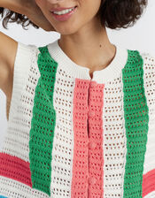 Chinti & Parker Capri Crochet Vest, Multi (MULTI), large