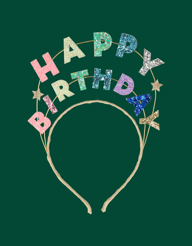 Meri Meri Happy Birthday Glitter Headband , , large