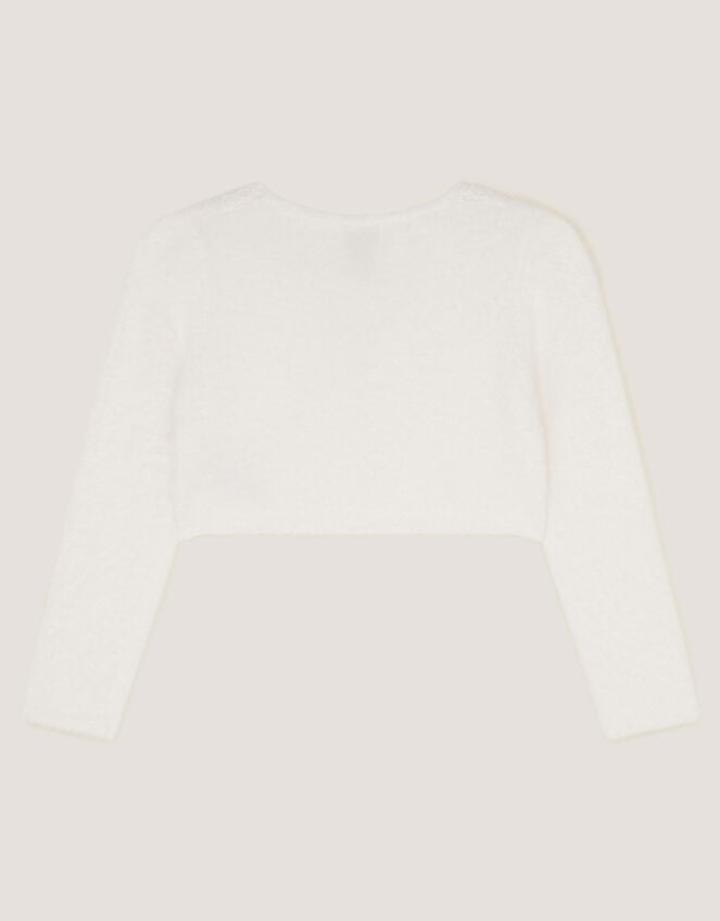 Phoebe Pearl Trim Cardigan, Ivory (IVORY), large