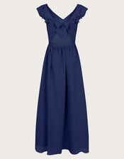 Indi Tie-Back Prom Dress, Blue (NAVY), large
