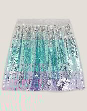 Mermaid Sequin Ombré Skirt, Multi (MULTI), large