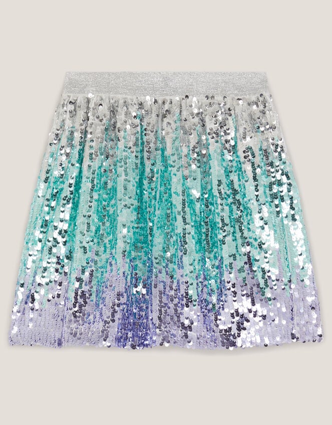 Mermaid Sequin Ombré Skirt, Multi (MULTI), large