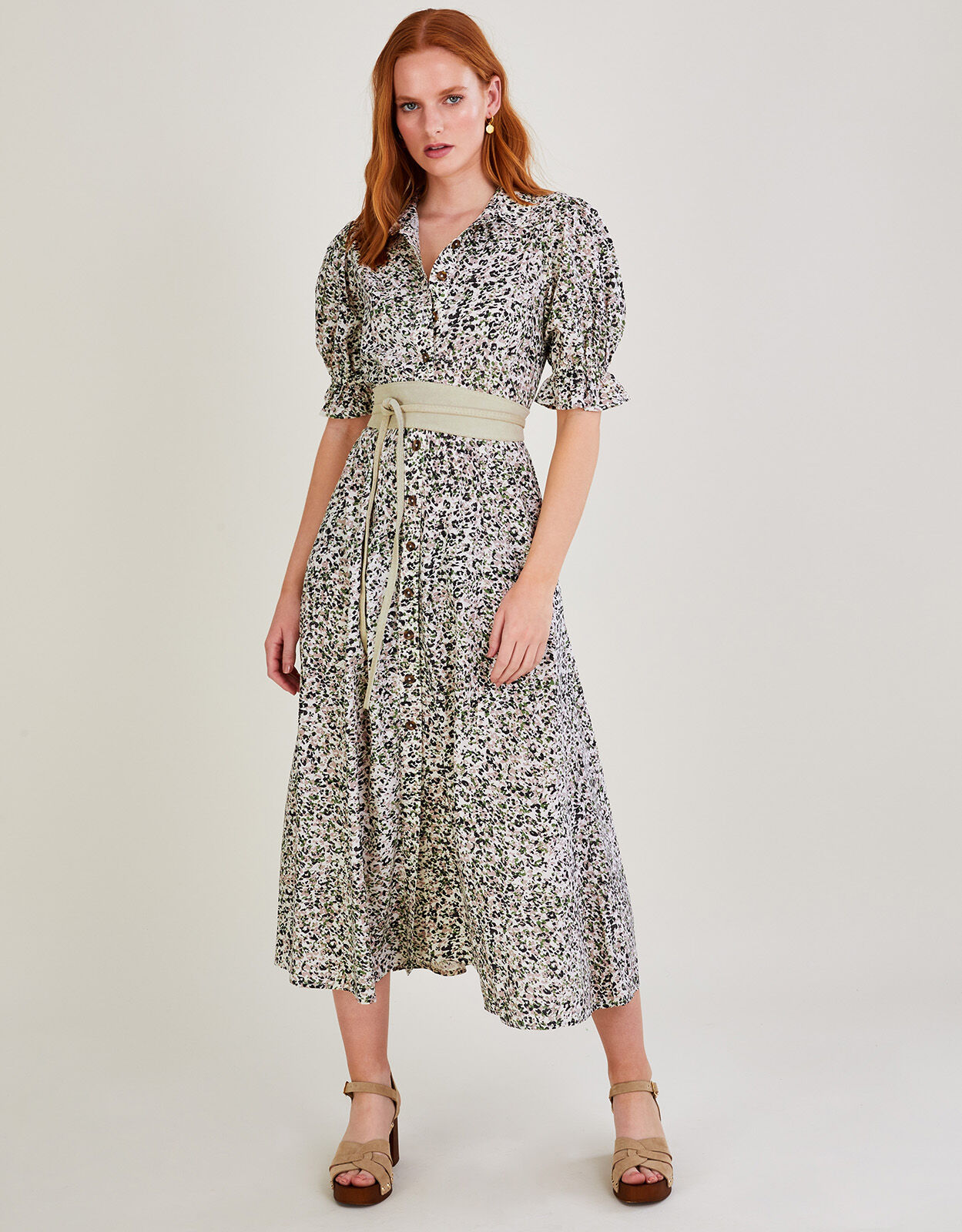 Monsoon leopard print dress on sale