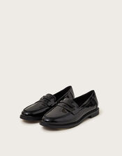 Elsie Patent Loafers, Black (BLACK), large