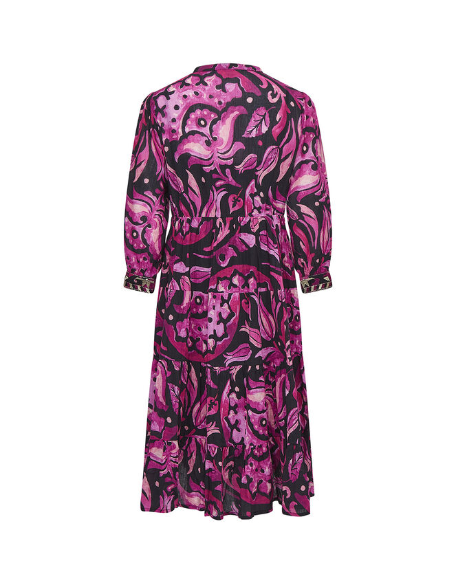 East Perla Cotton Embroidered Dress, Purple (PURPLE), large