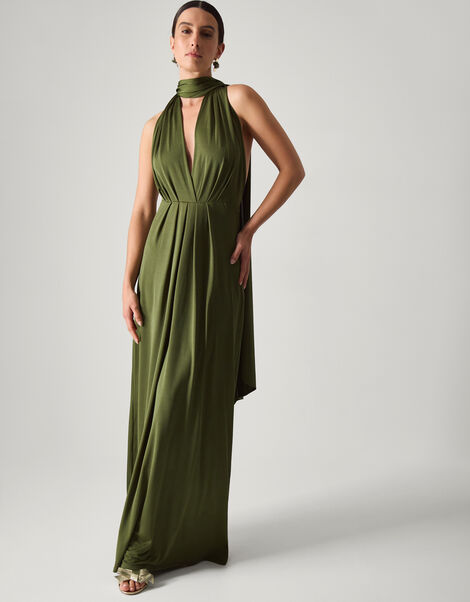 Thea Multiway Bridesmaid Dress, Green (OLIVE), large