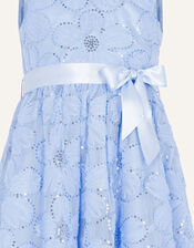Cassie Sequin Dress, Blue (BLUE), large