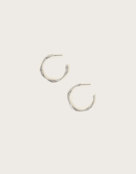 Twisted Hoop Earrings, , large