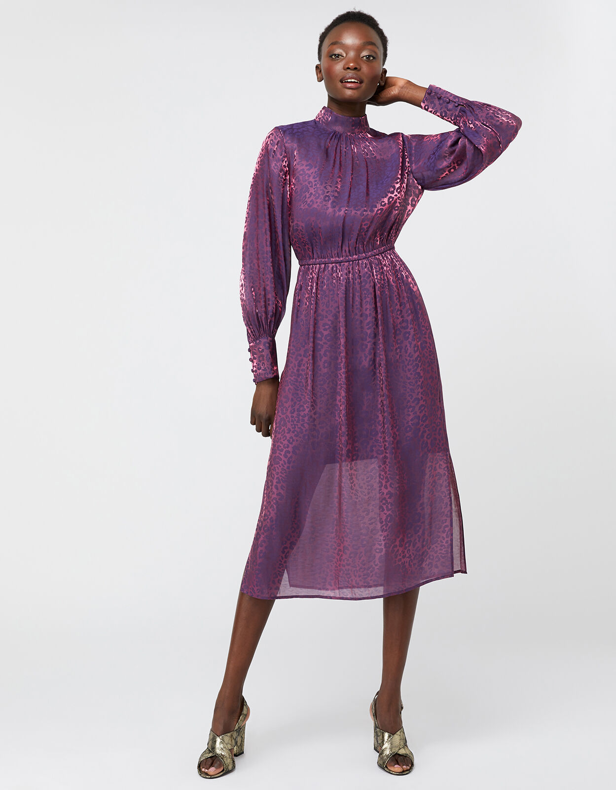 Shimmer hotsell midi dress