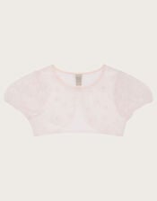 3D Petal Tulle Cover Up, Pink (PINK), large