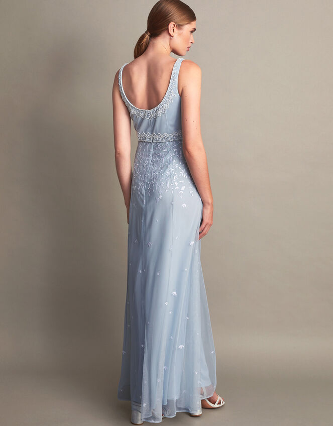 Eugiene Embroidered Maxi Dress, CLOUD, large