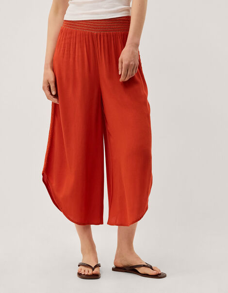 Theresa Culotte Trousers, Orange (RUST), large